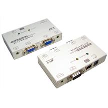 White | Cables Direct KVMVGAXTAD network extender Network transmitter &