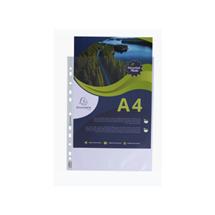 Exacompta OPAK Recycled Punched Pockets 60 micron A4, Pack 100