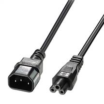 Lindy 1m C5 to C14 Mains Cable, lead free | Quzo UK
