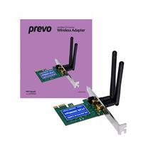 Prevo 300mbps PCI Express Wireless Adapter with Additional Low Profile