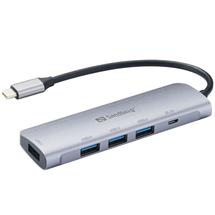 Sandberg USB-C to 4 x USB 3.0 Hub SAVER | In Stock
