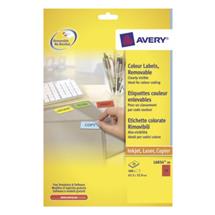 Avery L6034-20 self-adhesive label Red 24 pc(s) | In Stock