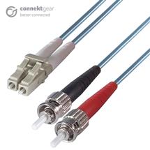 Top Brands | connektgear 1.5m Duplex Fibre Optic MultiMode Cable OM3 50/125 Micron