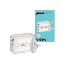 Prevo QC70 20W USB TypeC & USB TypeA Fast Charge Mains Charger