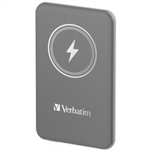 VerbaTim  | Verbatim Charge 'n' Go Magnetic Wireless Power Bank 5000mAh Grey