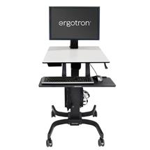 Ergotron | Ergotron WorkFitC, Single HD SitStand Workstation Black, Grey