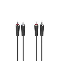 Hama 00205093 audio cable 5 m 2 x RCA Black | In Stock