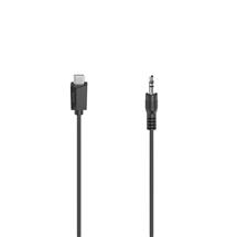 Hama 00200729 audio cable 0.75 m 3.5mm USB Type-C Black