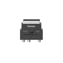 Hama 00205268 video cable adapter S-VHS 3 x RCA + SCART (21-pin) Black