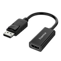 Hama 00200335 video cable adapter DisplayPort HDMI Black