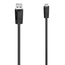 Hama 00200606 USB cable USB 2.0 1.5 m Mini-USB B USB A Black