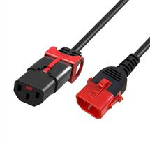 Cablenet 42-5020 power cable Black, Red 2 m IEC C14 IEC C13