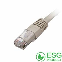 Cablenet | Cablenet 0.3m Cat5e RJ45 Grey U/UTP PVC 24AWG Flush Moulded Booted