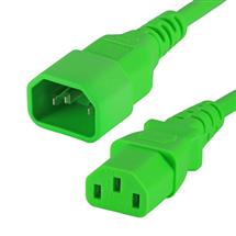 Cablenet 0.3m IEC C14 - IEC C13 Green PVC 0.75mm Power Leads