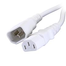 Cablenet 0.3m IEC C14 - IEC C13 White PVC 0.75mm Power Leads