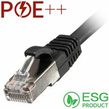 Cablenet 0.5m Cat6a RJ45 Black S/FTP LSOH 26AWG Snagless Booted Patch