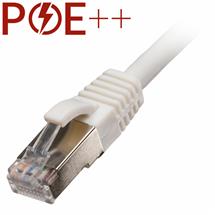 Cablenet 0.5m Cat6a RJ45 White S/FTP LSOH 26AWG Snagless Booted Patch