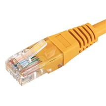 Cablenet 10m Cat5e RJ45 Yellow U/UTP PVC 24AWG Flush Moulded Booted