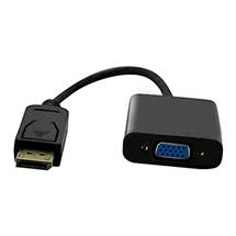 Cablenet 15cm DisplayPort Male 1.2  VGA 1080p 60Hz Black Cable