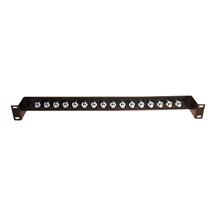 Cablenet 16 Way 1u Loaded BNC Panel Black | In Stock
