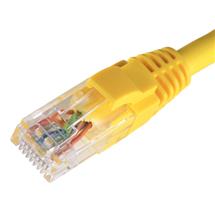 Cablenet 1m Cat5e RJ45 Yellow U/UTP LSOH 24AWG Snagless Booted Patch