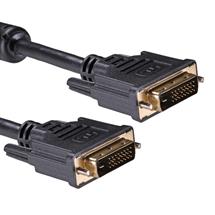 Cablenet | Cablenet 1m DVID 24+1 Dual Link 1080p Gold Male  Male 30AWG Black PVC