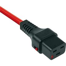 Cablenet 1m IEC C20 - IEC C19 IEC Lock Red PVC 1.5mm Power Leads