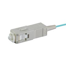 Cablenet 1m OM3 50/125 SC Pigtail Aqua Fibre Pigtail 900um. Cable