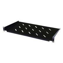 Cablenet 1u 300mm Cantilever Vented Shelf Black (450mm Cab) (20Kg)