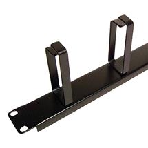 Cablenet | Cablenet 1u 5 Ring Cable Management Bar 100mm Rings Black