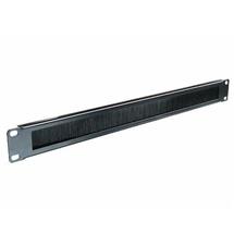 Cablenet 1u Brush Letterbox Cable Tidy Panel Black