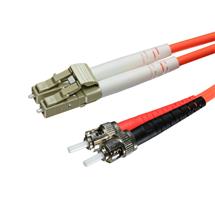 Cablenet 20m OM3 50/125 LC-ST Duplex Orange LSOH Fibre Patch Lead