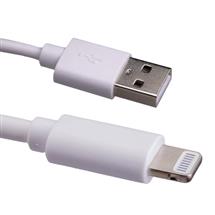 Cablenet 2m USB 2.0 Type A Male - Lightning MFI 8Pin Male Cable White