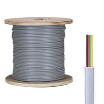 Cablenet 4 Core PVC CPR Eca Silver Grey Flat Modular Cable 305m Reel
