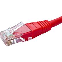 Cablenet 5m Cat5e RJ45 Red U/UTP PVC 24AWG Flush Moulded Booted Patch