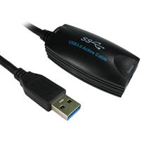 Cablenet 5m USB 3.0 Type A Male  Type A Female Active Black PVC
