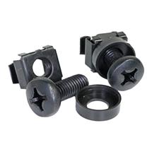 Cablenet Black Cage Nuts & Screws M6 (PK 50) | In Stock
