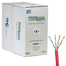 Cablenet | Cablenet Cat5e Red U/UTP LSOH 24AWG Solid CPR Dca Cable 305m Reelex