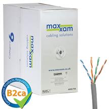 Cablenet | Cablenet Cat6 Grey U/UTP LSOH 24AWG Solid CPR B2ca Cable 305m Reel in