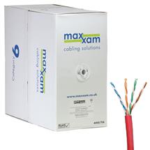 Cablenet | Cablenet Cat6 Red U/UTP LSOH 23AWG Solid CPR Dca Cable 305m Reelex Box