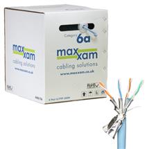 Cablenet Cat6a Ice Blue F/FTP LSOH 23AWG Solid CPR Dca Cable 305m Reel