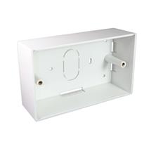 Cablenet Double Gang PVC Back Box 45mm | In Stock | Quzo UK