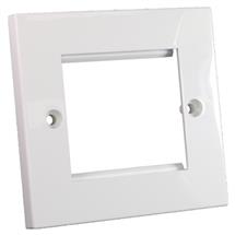 Cablenet Flat Faceplate 50mm x 50mm Single Gang | In Stock