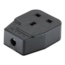 Cablenet | Cablenet UK Mains Socket 13Amp Rewireable Black (BS1363)