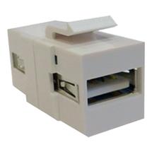 Cablenet USB 2.0 Type A Female - Female Keystone White