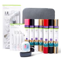 Cricut EasyPress Mini, Zen Blue + Everything Iron On Bundle Blue,