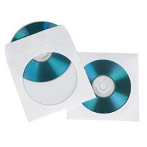 Hama CD Paper Sleeves, white, 50 pcs/Pack 1 discs | In Stock