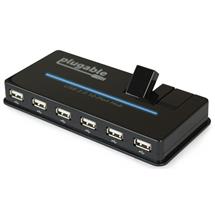 Plugable | Plugable Technologies USB Hub, 10 Port  USB 2.0 with 20W Power Adapter