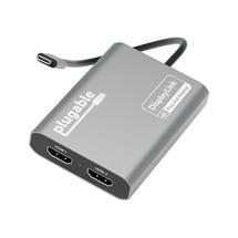 Plugable | Plugable Technologies USB C to HDMI Adapter, Dual Monitor 4K 60Hz for