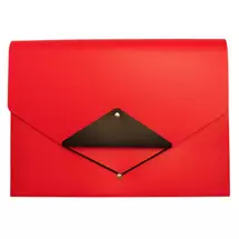 Expanding File 13 pocket Triangle Flap Red - EXPTFRD